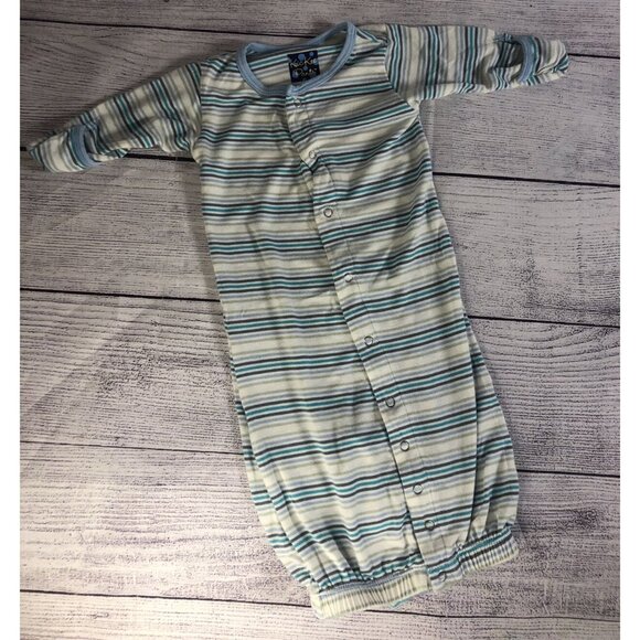 Kickee Pants Newborn Striped Sleep Gown - Picture 1 of 5